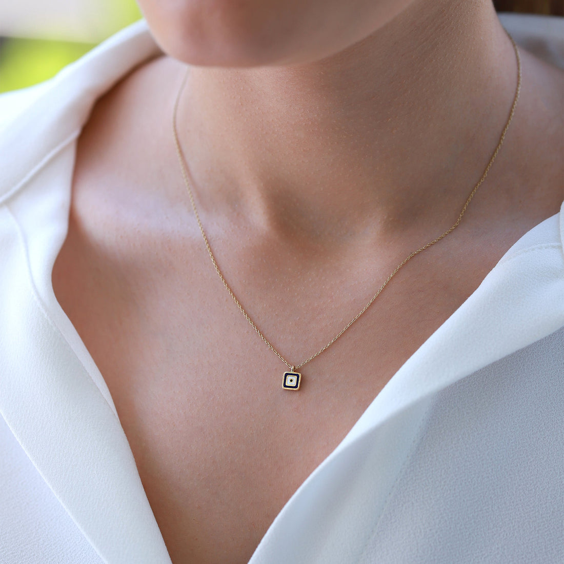 Jewelry Evil Eye | Gold Pendant | 14K - Yellow / 40 - 42 Cm - necklace Zengoda Shop online from Artisan Brands