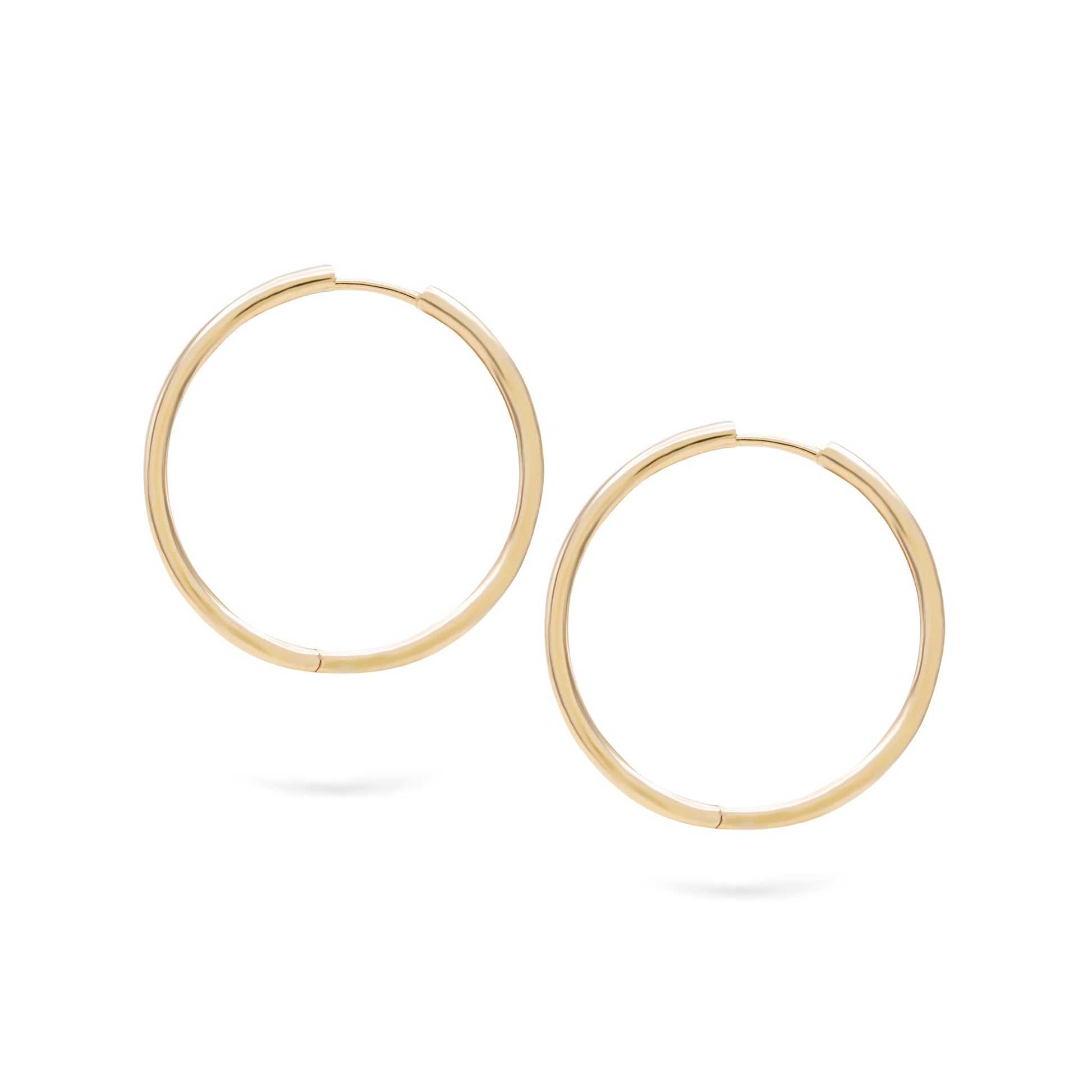Jewelry ’s Classic Hoops | Gold Earrings | 14K - Yellow / 3 cm Pair - earrings Zengoda Shop online from