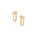 Jewelry Goldens Diamond Hoops | Earrings | 0.14 Cts. | 14K Gold - Yellow / Pair / Diamonds - earring Zengoda Shop