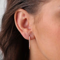 Jewelry Goldens Hoops | Large Diamond Earrings | 0.2 Cts. | 14K Gold - earring Zengoda Shop online from Artisan