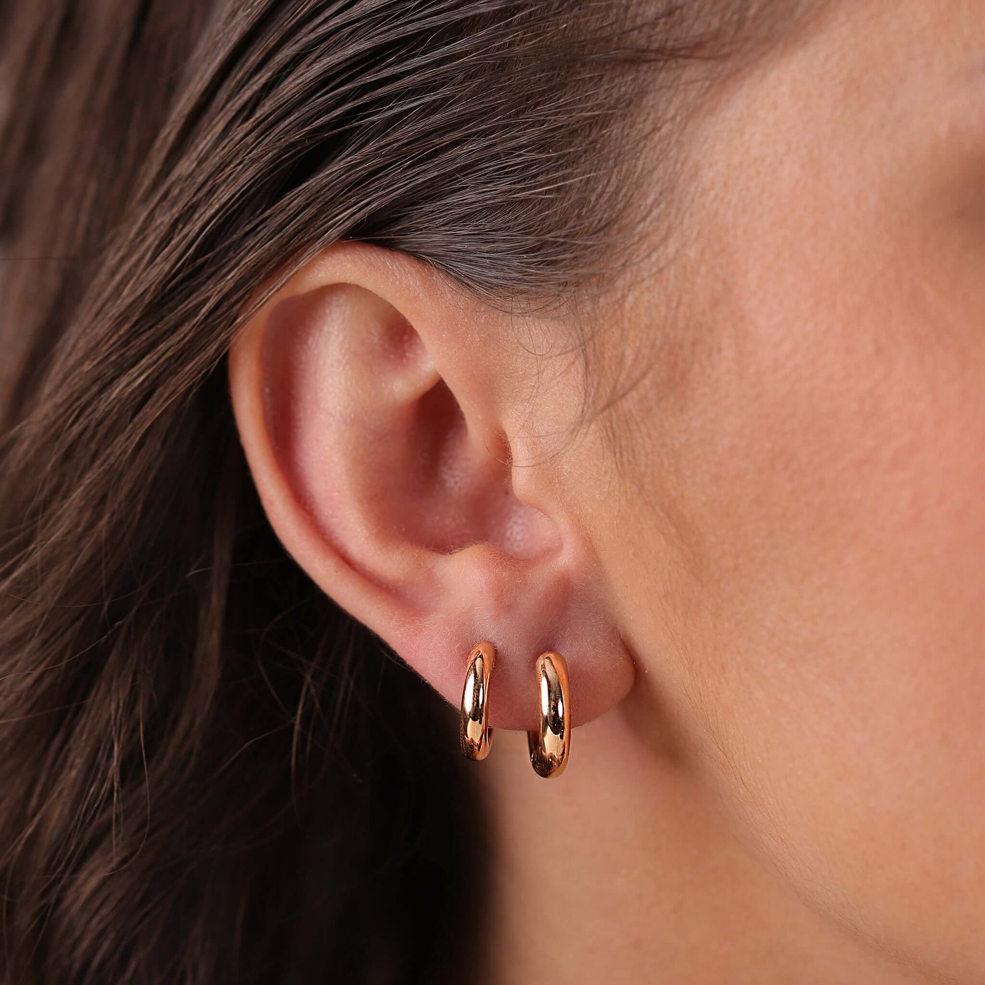 Jewelry Goldens Hoops | Medium Gold Earrings | 14K - earrings Zengoda Shop online from Artisan Brands