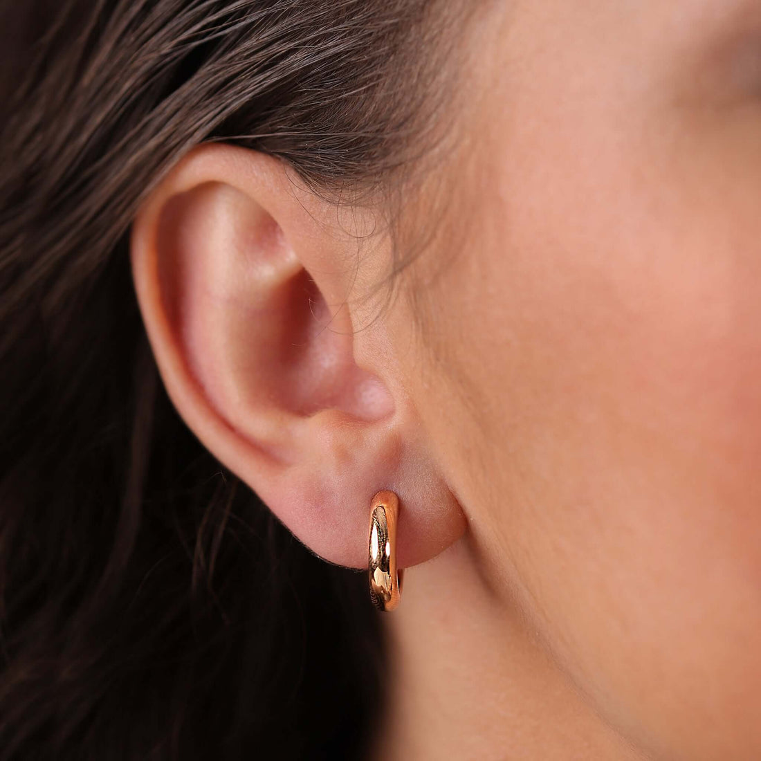 Jewelry Goldens Hoops | Medium Gold Earrings | 14K - Rose / Pair - earrings Zengoda Shop online from Artisan