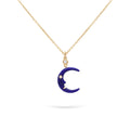 Jewelry The Happy Moon | Diamond Pendant | 0.03 Cts. | 18K Gold - Yellow / 40 - 42 Cm / Diamonds - necklace