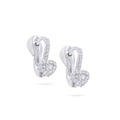 Jewelry Hearts | Diamond Earrings | 0.71 Cts. | 14K Gold - White / Pair / Diamonds - earring Zengoda Shop online