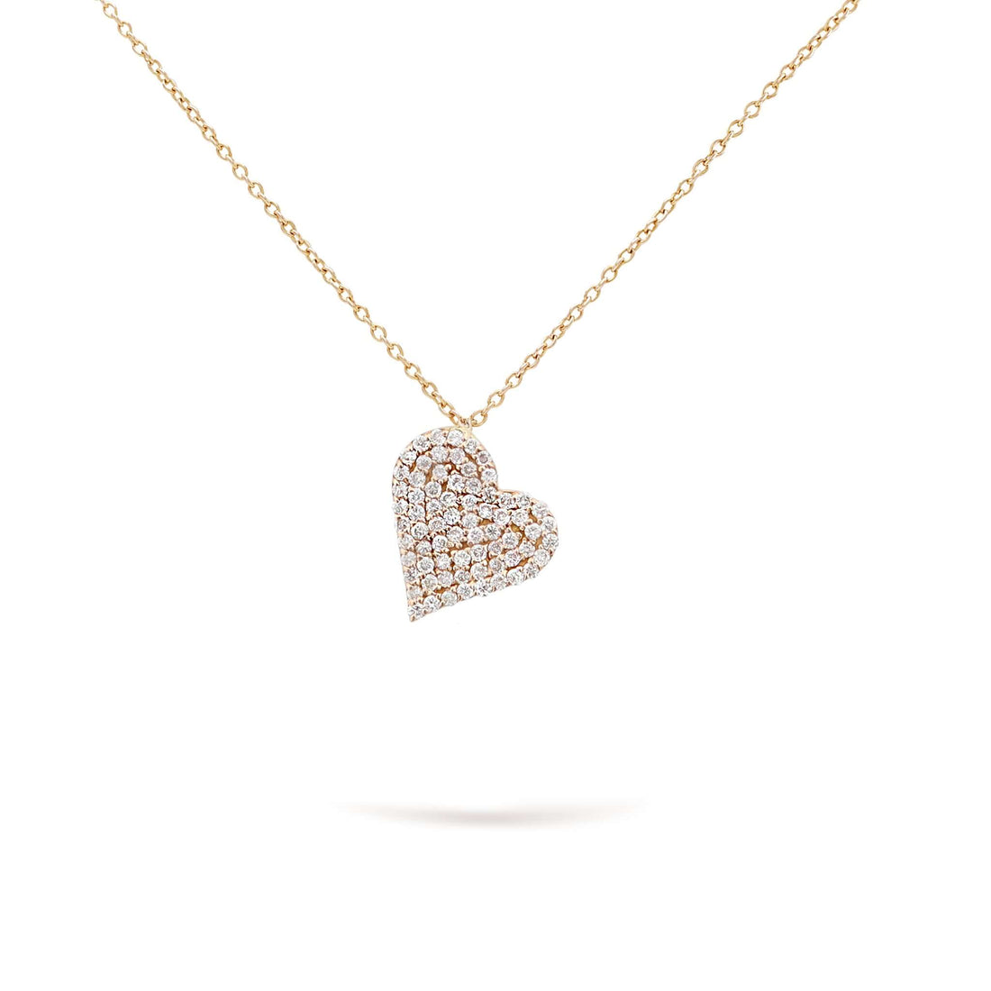 Gilda Jewelry Hearts | Diamond Pendant | 0.16 Cts. | 14K Gold - Yellow / 40 - 42 Cm / Diamonds - necklace Zengoda Shop