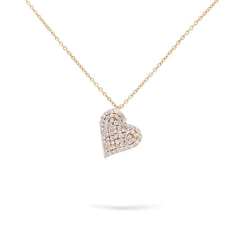 Gilda Jewelry Hearts | Diamond Pendant | 0.16 Cts. | 14K Gold - Yellow / 40 - 42 Cm / Diamonds - necklace Zengoda Shop