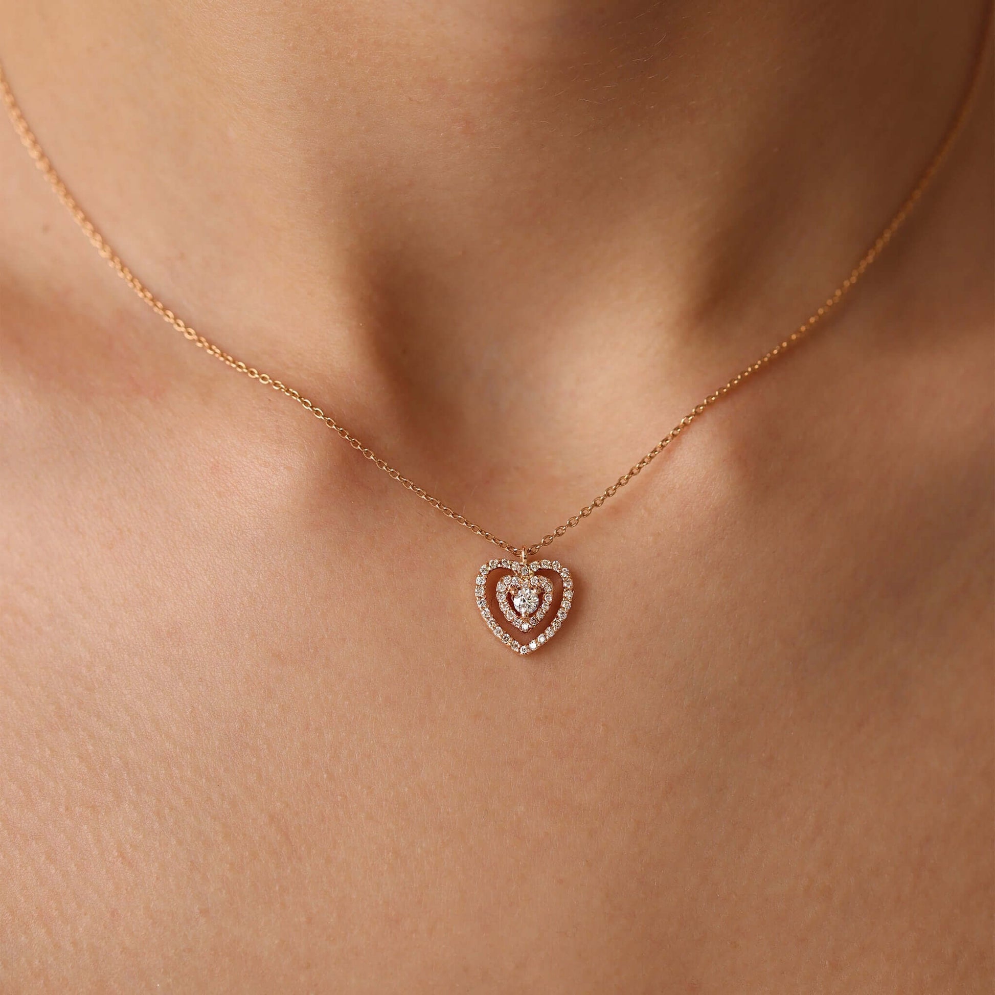Jewelry Hearts | Diamond Pendant | 0.39 Cts. | 18K Gold - necklace Zengoda Shop online from Artisan Brands