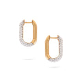 Jewelry Pavé Hoops | Large Diamond Earrings | 1.03 Cts. | 14K Gold - earring Zengoda Shop online from Artisan