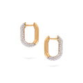 Jewelry Pavé Hoops | Small Diamond Earrings | 0.64 Cts. | 14K Gold - earring Zengoda Shop online from Artisan