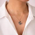 Jewelry Lunar Mosaic | Diamond Emerald Pendant | 0.75 Cts. | 14K Gold - necklace Zengoda Shop online from Artisan