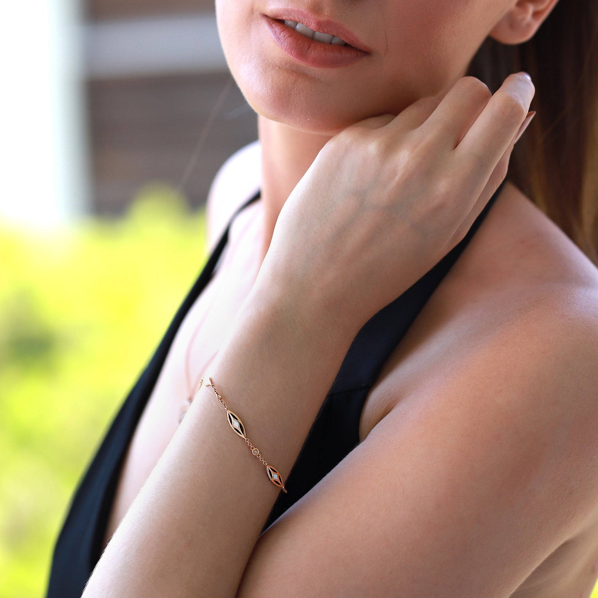 Jewelry Marlene | Diamond Bracelet | 0.11 Cts. | 18K Gold - bracelet Zengoda Shop online from Artisan Brands