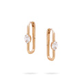Jewelry Marquise Hoops | Medium Diamond Earrings | 0.41 Cts. | 14K Gold - Yellow / earring Zengoda Shop online