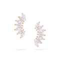 Jewelry Marquise Studs | Diamond Earrings | 14K Gold - Rose / Pair: 0.36 Cts. | Cut - earring Zengoda Shop online