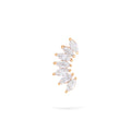 Jewelry Marquise Studs | Diamond Earrings | 14K Gold - Yellow / Single: 0.18 Cts. | Cut - earring Zengoda Shop