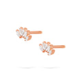 Jewelry Marquise Studs | Diamond Earrings | 14K Gold - earrings Zengoda Shop online from Artisan Brands