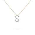 Jewelry Midi Initials | Diamond Pendant | 0.07 Cts. | 14K Gold - Rose / 40 - 42 Cm / S: 0.1 - necklace Zengoda