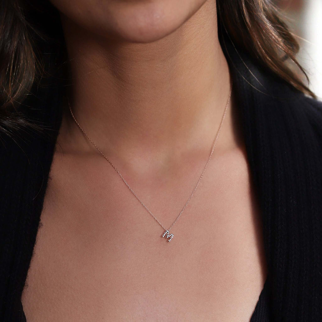 Gilda Jewelry Mini | Diamond Pendant | 0.03 Cts. | 14K Gold - Rose / 40 - 42 Cm / M: 0.06 - necklace Zengoda Shop