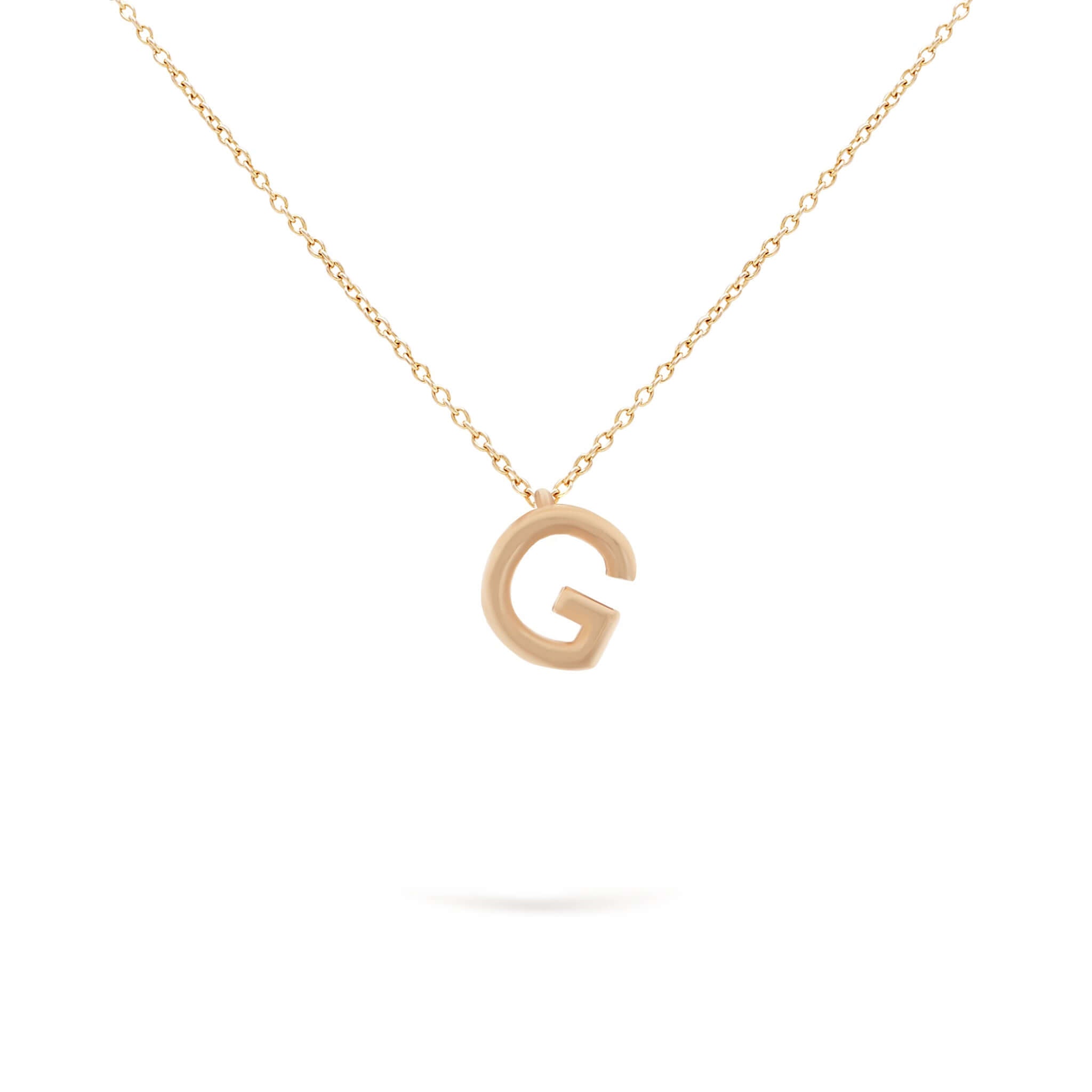 Jewelry Mini Initials | Gold Pendant | 14K Rose - 40 - 42 Cm / G - Diamond necklace Zengoda Shop online from