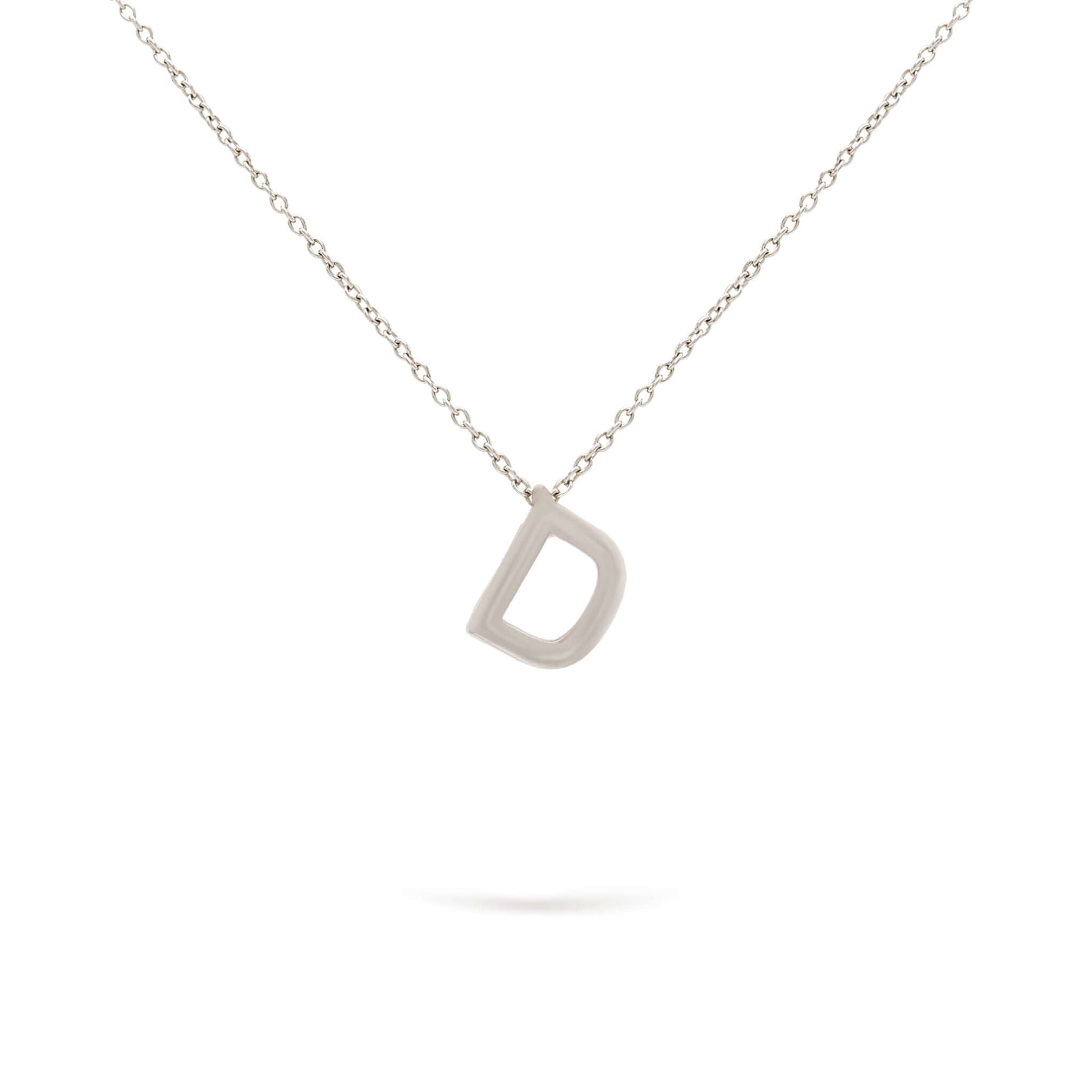 Jewelry Mini Initials | Gold Pendant | 14K Rose - White / 40 - 42 Cm / D - Diamond necklace Zengoda Shop online