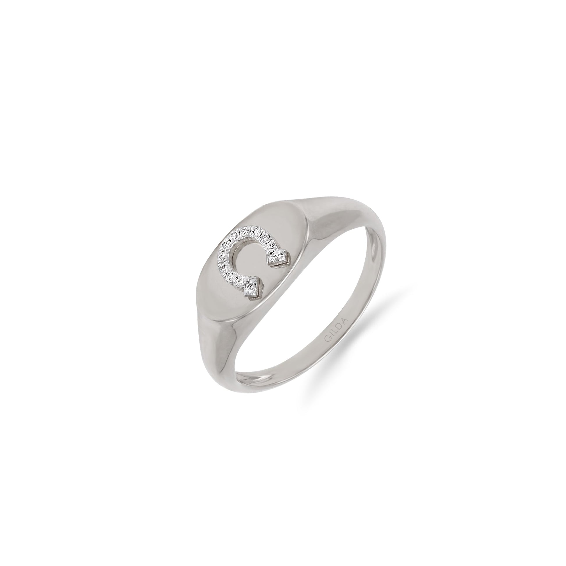 Jewelry Minnies | Diamond Ring | 0.04 Cts. | 14K Gold - White / 6 / Diamonds - ring Zengoda Shop online from