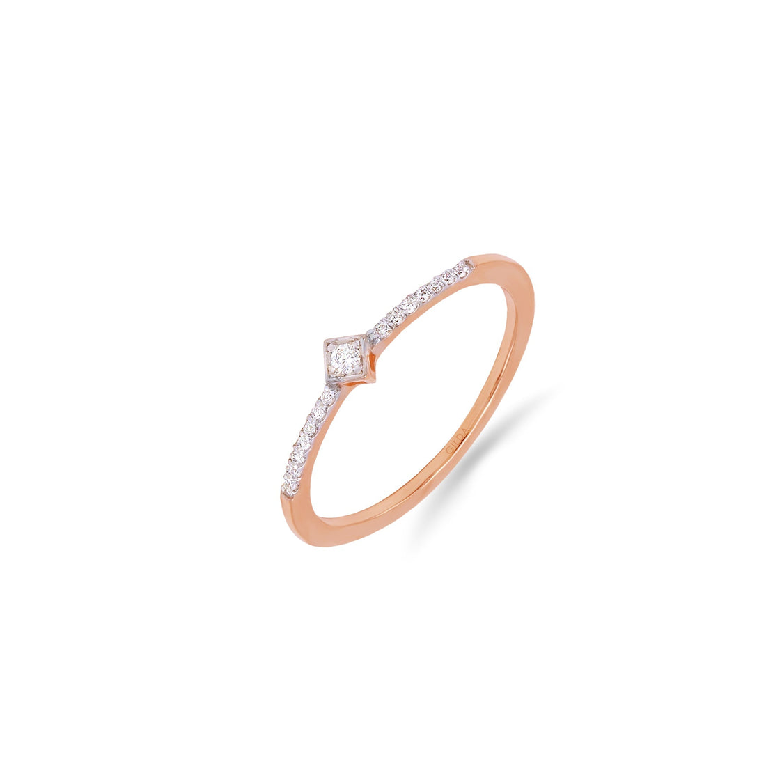 Jewelry Minnies | Diamond Ring | 0.07 Cts. | 14K Gold - Rose / 6 / Diamonds - ring Zengoda Shop online from