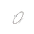 Jewelry Minnies | Diamond Ring | 0.07 Cts. | 14K Gold - White / 6 / Diamonds - ring Zengoda Shop online from