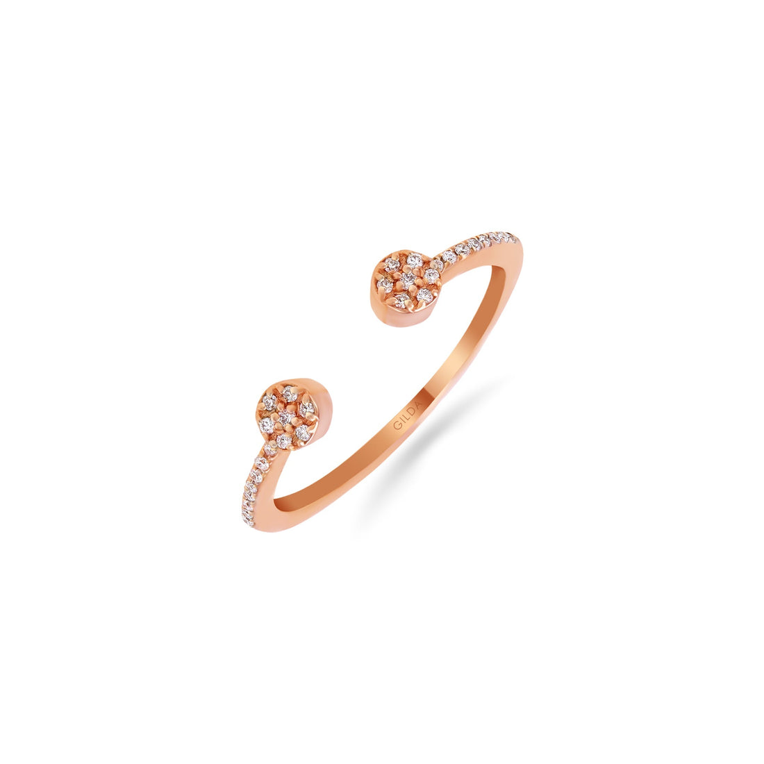 Jewelry Minnies | Diamond Ring | 0.08 Cts. | 14K Gold - Rose / 6 / Diamonds - ring Zengoda Shop online from