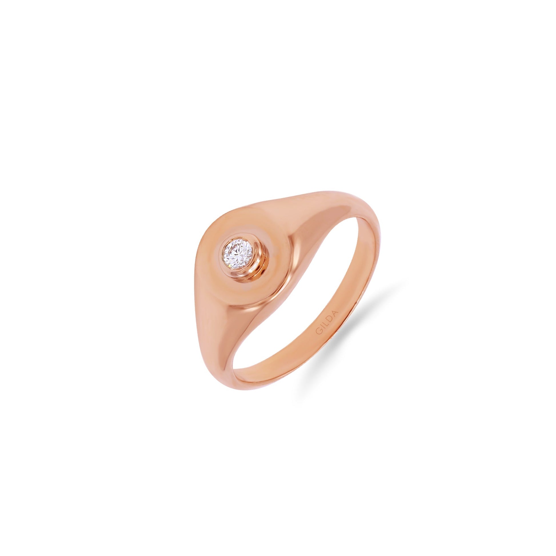 Jewelry Minnies | Diamond Ring | 0.08 Cts. | 14K Gold - Rose / 6 / Diamonds - ring Zengoda Shop online from