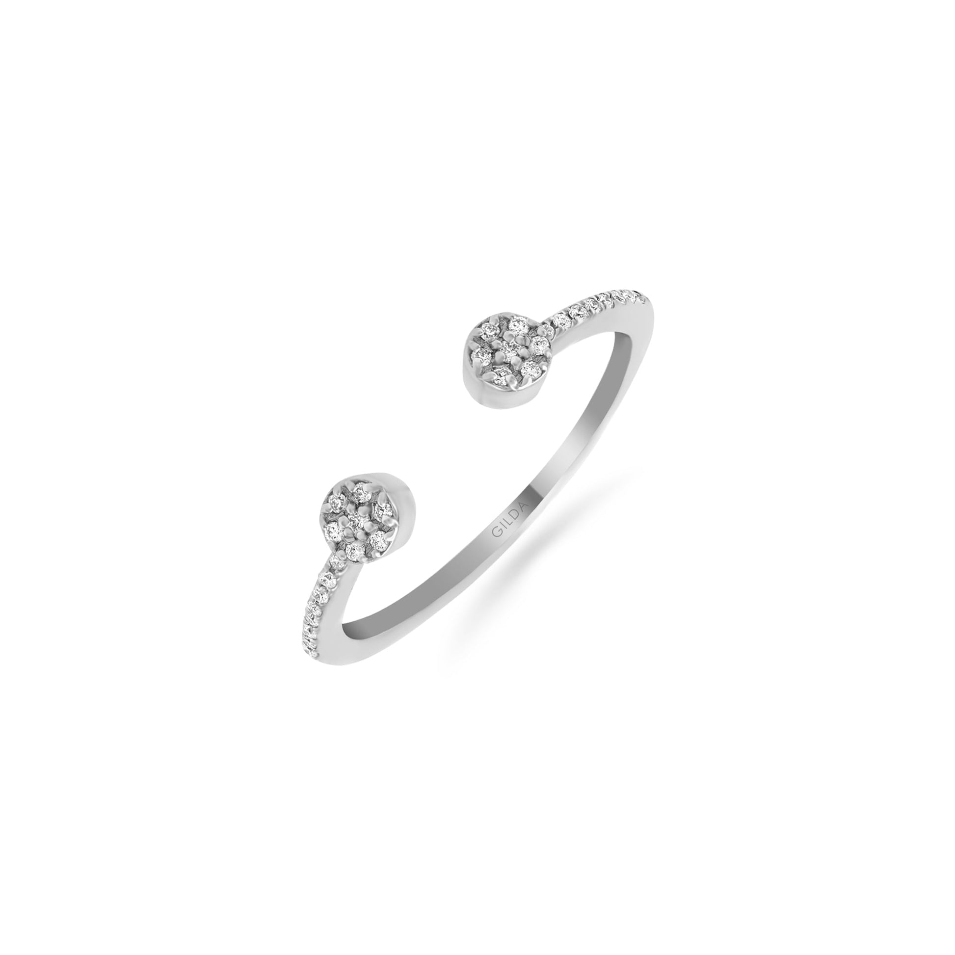 Jewelry Minnies | Diamond Ring | 0.08 Cts. | 14K Gold - White / 6 / Diamonds - ring Zengoda Shop online from
