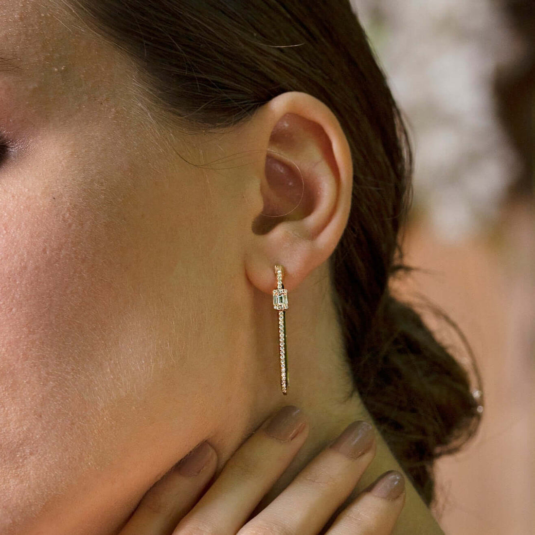 Jewelry La Parisienne | Diamond Earrings | 0.57 Cts. | 14K Gold - Yellow / Pair / Diamonds - earring Zengoda Shop