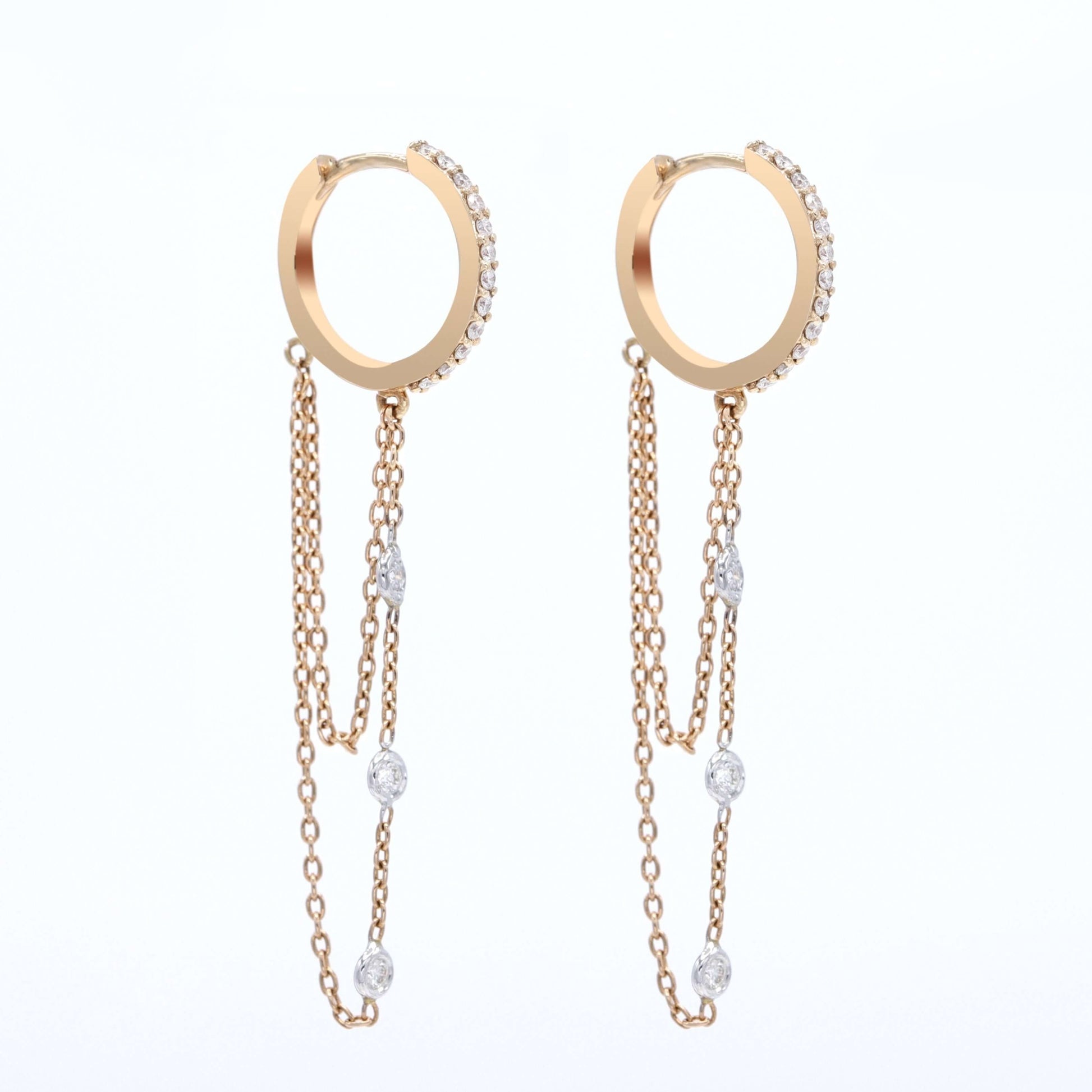 Jewelry Sally | Diamond Earrings | 14K Gold - earring Zengoda Shop online from Artisan Brands