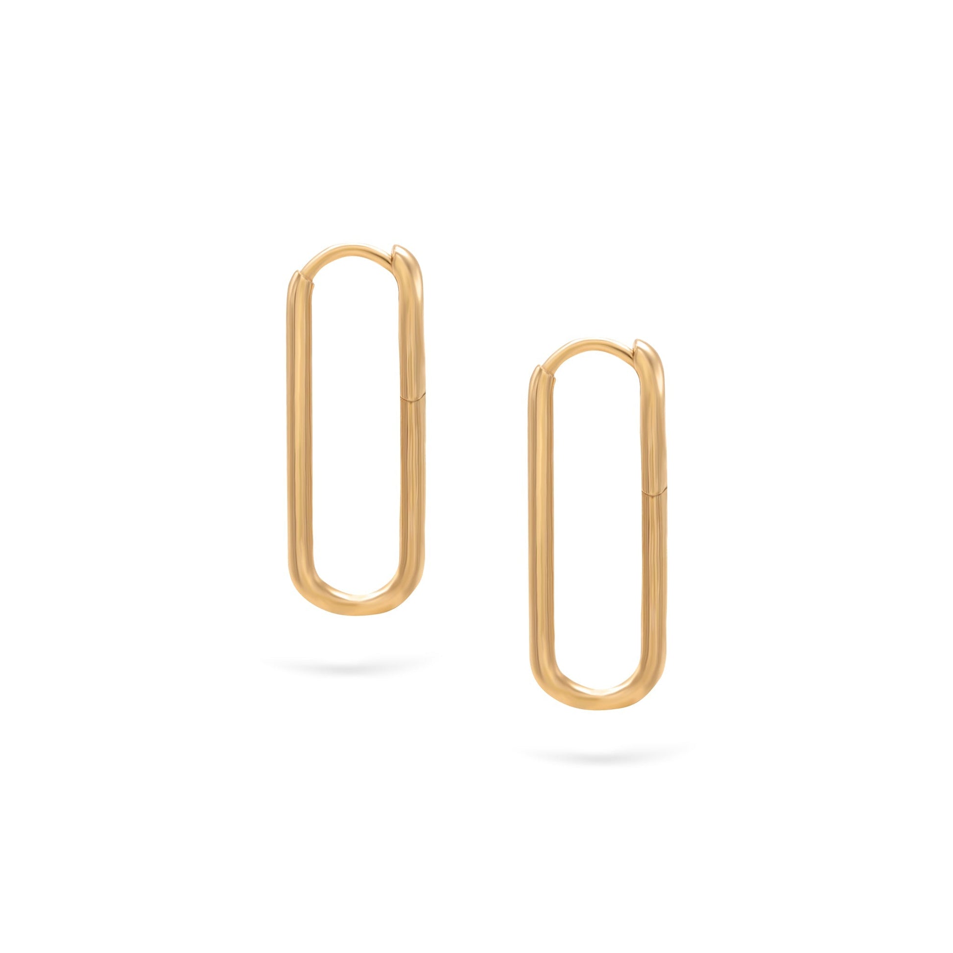 Jewelry Solid Hoops | Large Gold Earrings | 14K - Yellow / Pair - Diamond earring Zengoda Shop online from