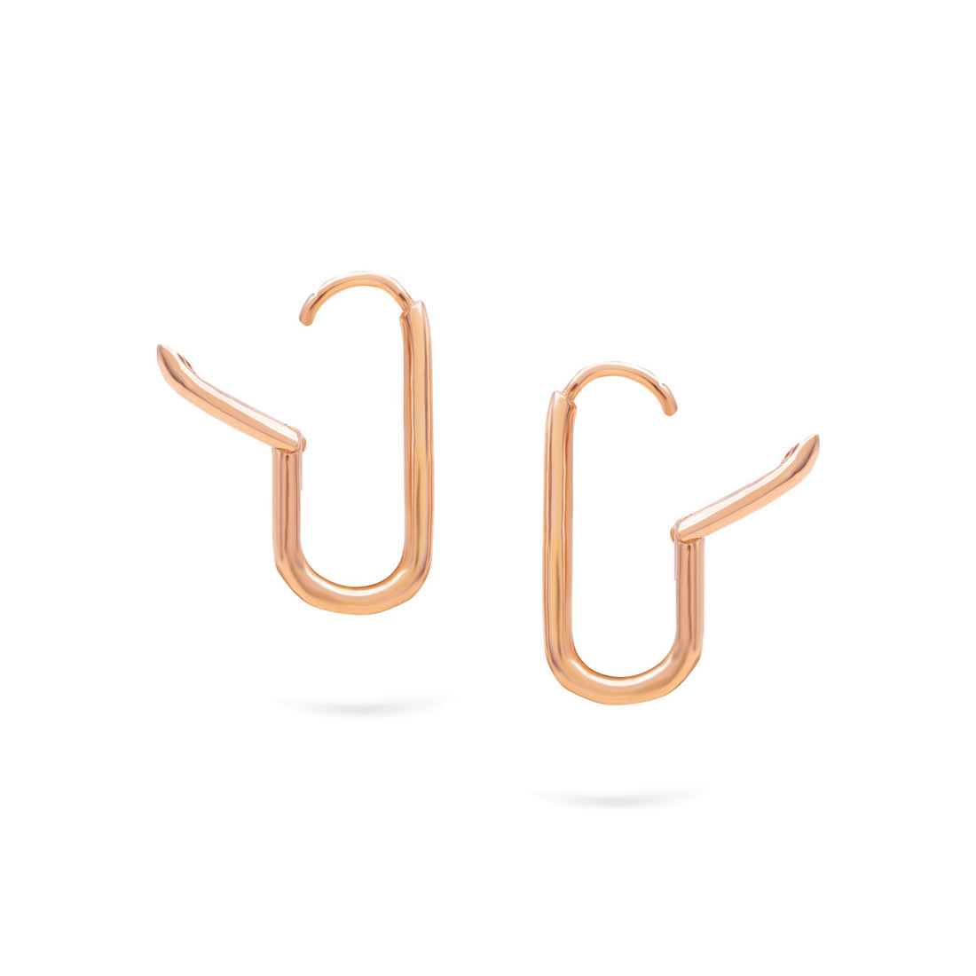 Jewelry Solid Hoops | Medium Gold Earrings | 14K - Rose / Pair - Diamond earring Zengoda Shop online from Artisan