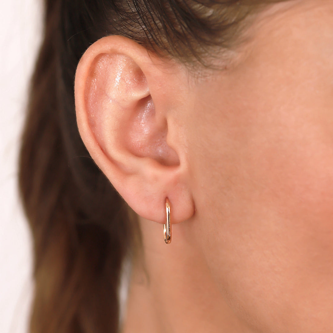 Jewelry Solid Hoops | Small Gold Earrings | 14K - Diamond earring Zengoda Shop online from Artisan Brands