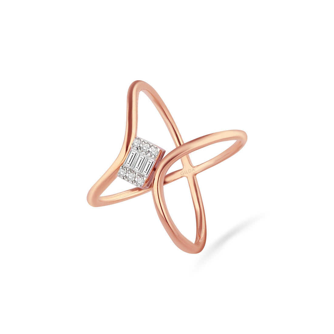Jewelry Spin | Diamond Ring | 0.13 Cts. | 14K Gold - Rose / 6 / Diamonds - ring Zengoda Shop online from Artisan