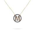 Jewelry Spotlight Initials | Diamond Pendant | 0.51 Cts. | 14K Gold - Rose / 40 - 42 Cm / C: 0.47 - necklace