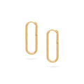 Jewelry Twist Hoops | Large Gold Earrings | 14K - Yellow / Pair - Diamond earrings Zengoda Shop online from