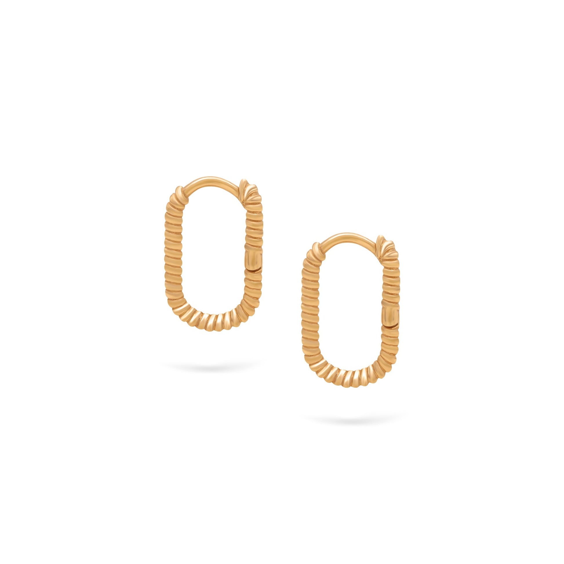 Jewelry Twist Hoops | Small Gold Earrings | 14K - Yellow / Pair - Diamond earrings Zengoda Shop online from
