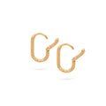 Jewelry Twist Hoops | Small Gold Earrings | 14K - Diamond earrings Zengoda Shop online from Artisan Brands