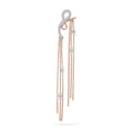 Jewelry Unalome | Diamond Earrings | 14K Gold - Rose / Single: 0.28 Cts. | Round Cut - earrings Zengoda Shop