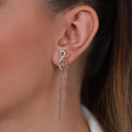 Jewelry Unalome | Diamond Earrings | 14K Gold - earrings Zengoda Shop online from Artisan Brands