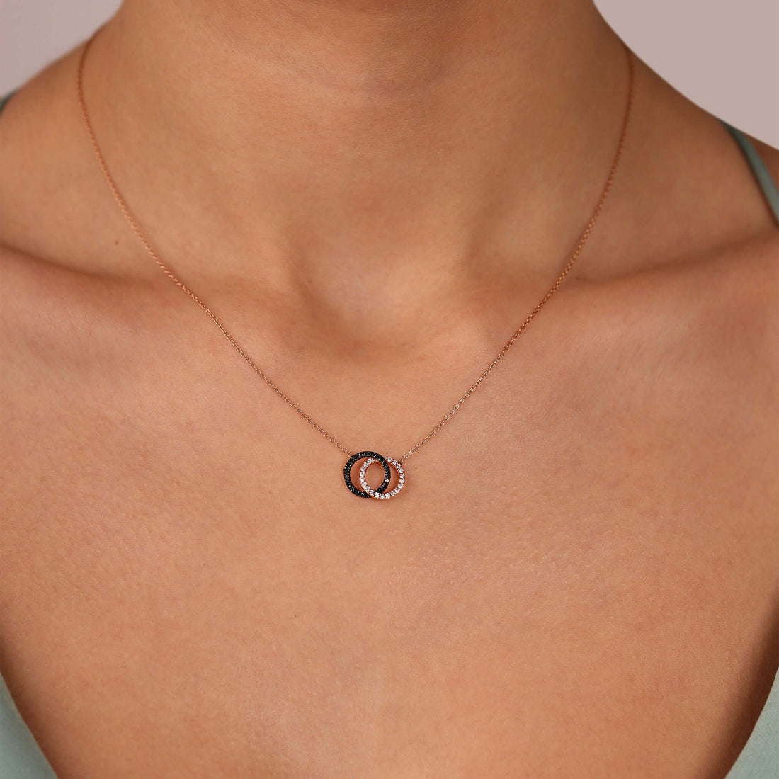 Jewelry Unity | Diamond Pendant | 0.29 Cts. | 18K Gold - Rose / 40 - 42 Cm / Diamonds - necklace Zengoda Shop