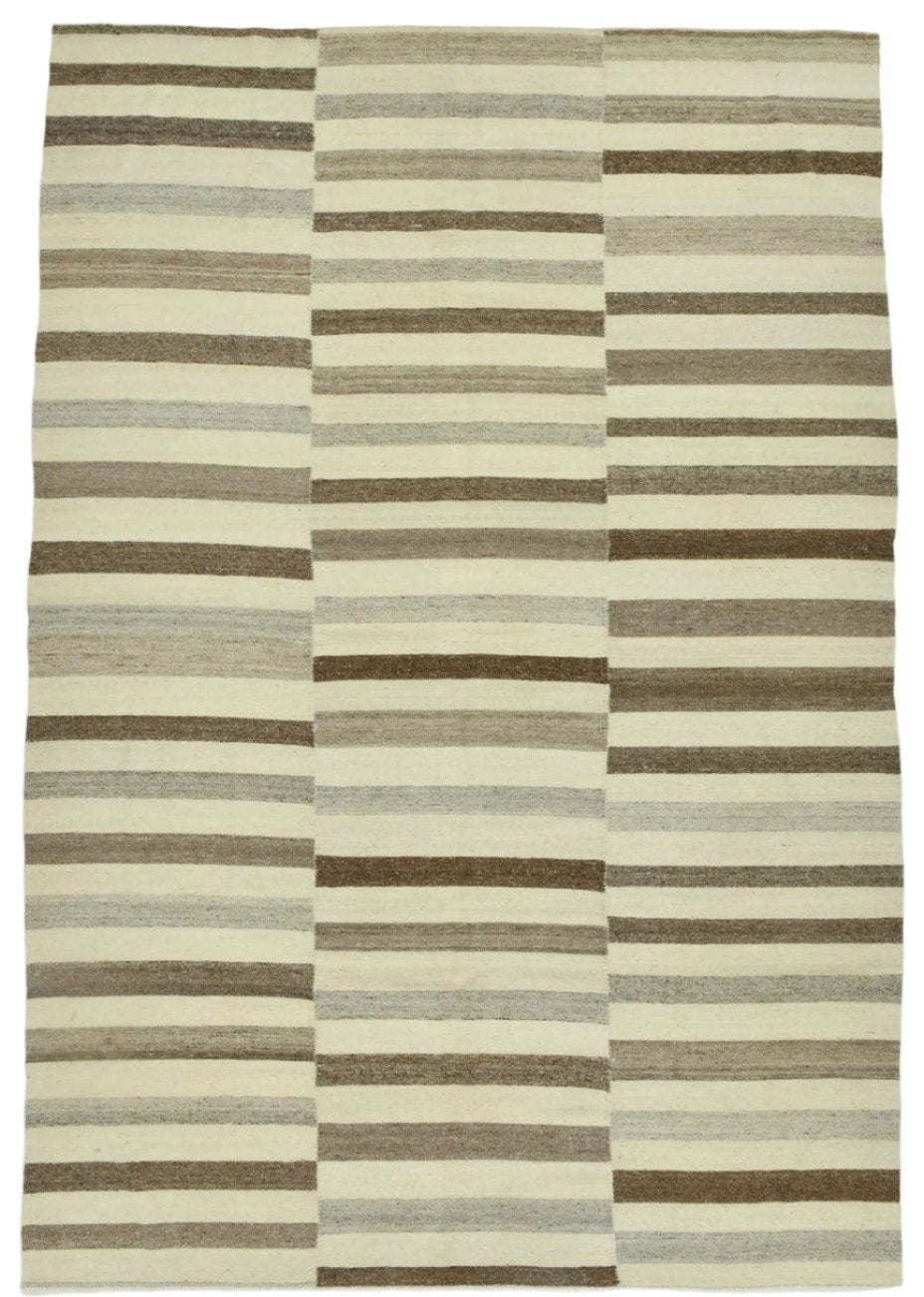 Modern Kilim Manzandaran 7'6" x 10'8" ft