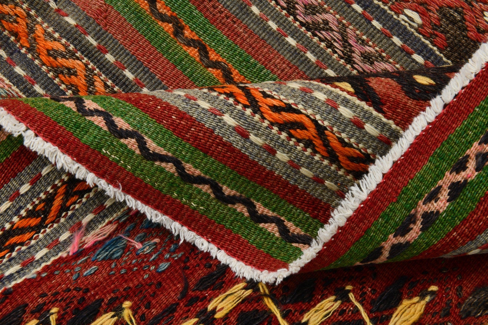 5’ x 10’ Turkish Kilim Old Rug - 1500 - Zengoda Shop online from Artisan Brands