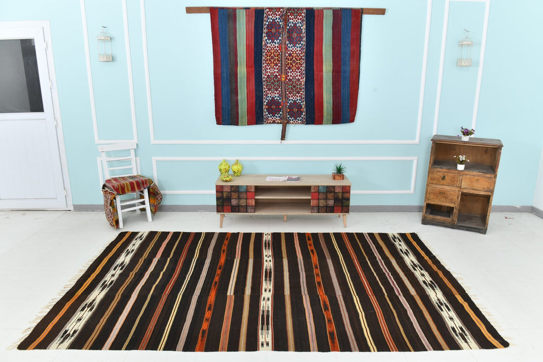 6’ x 10’ Turkish Kilim Old Rug - 34634 - Zengoda Shop online from Artisan Brands