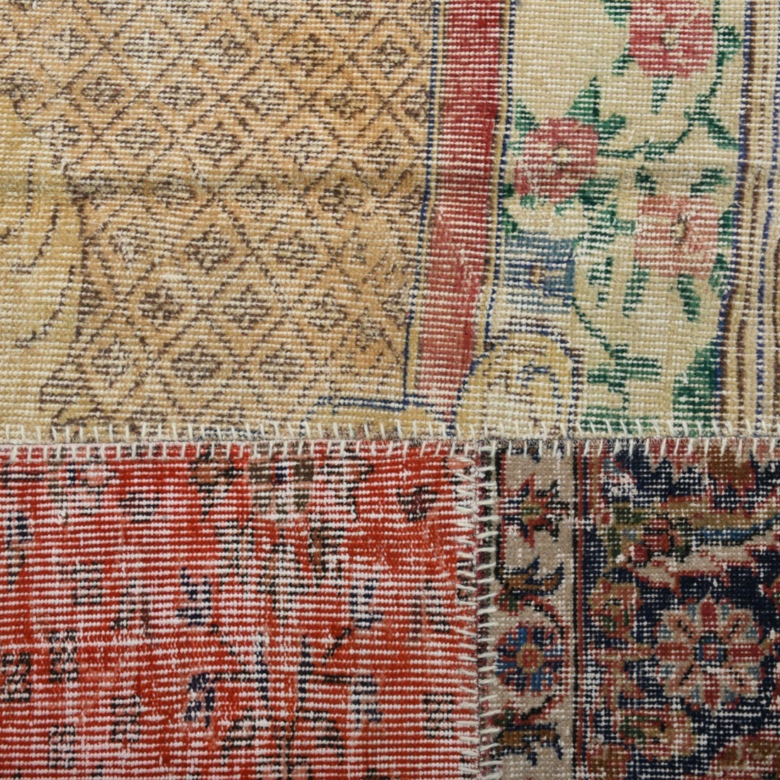 7’ x 10’ Turkish Vintage Patchwork Rug - 588 - Zengoda Shop online from Artisan Brands