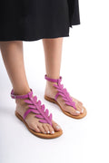 T-Strap Sandal for Women Pink