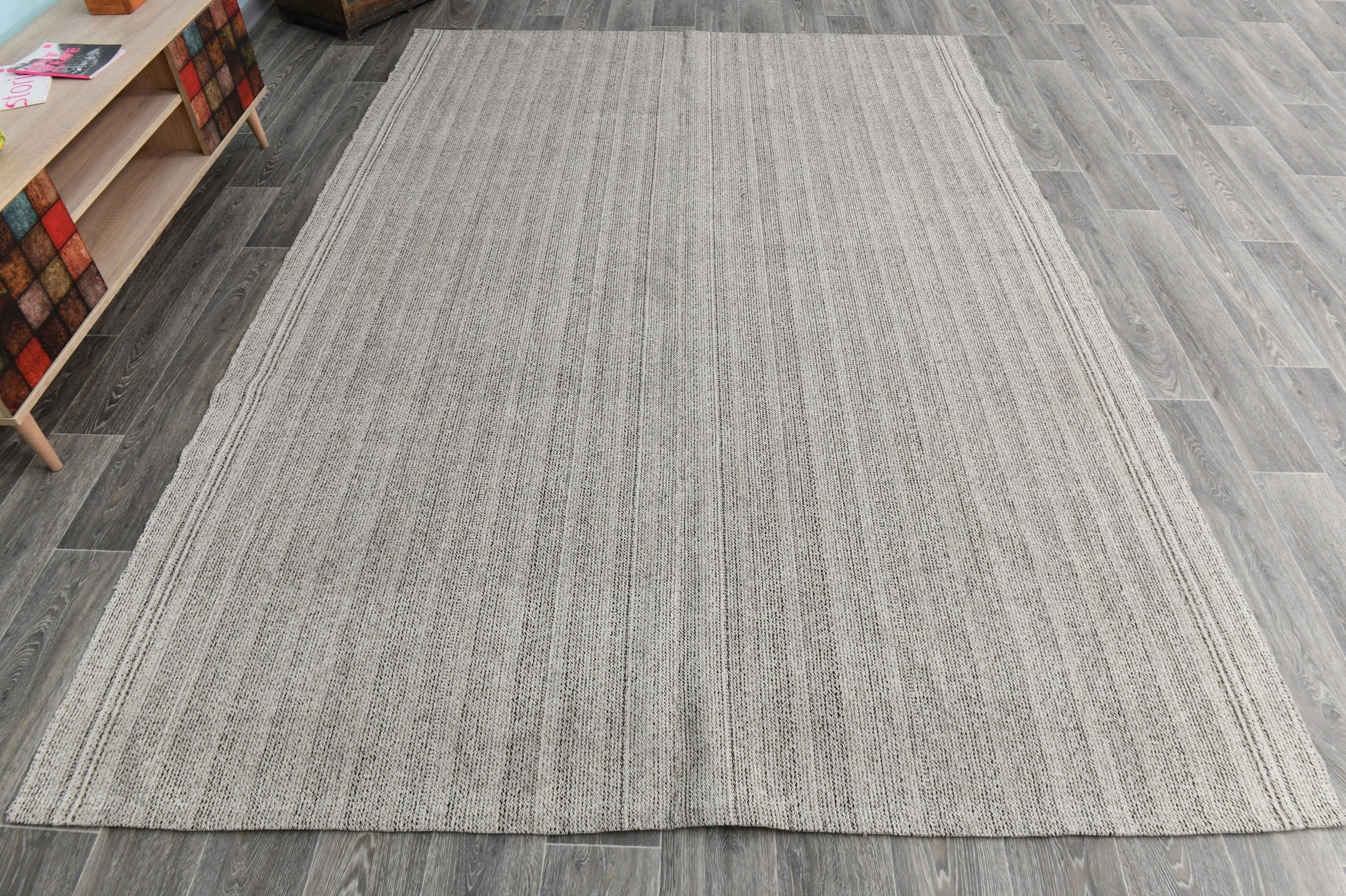 Turkish Flatweave Ethnic Rug 9’5’ x 6’12’