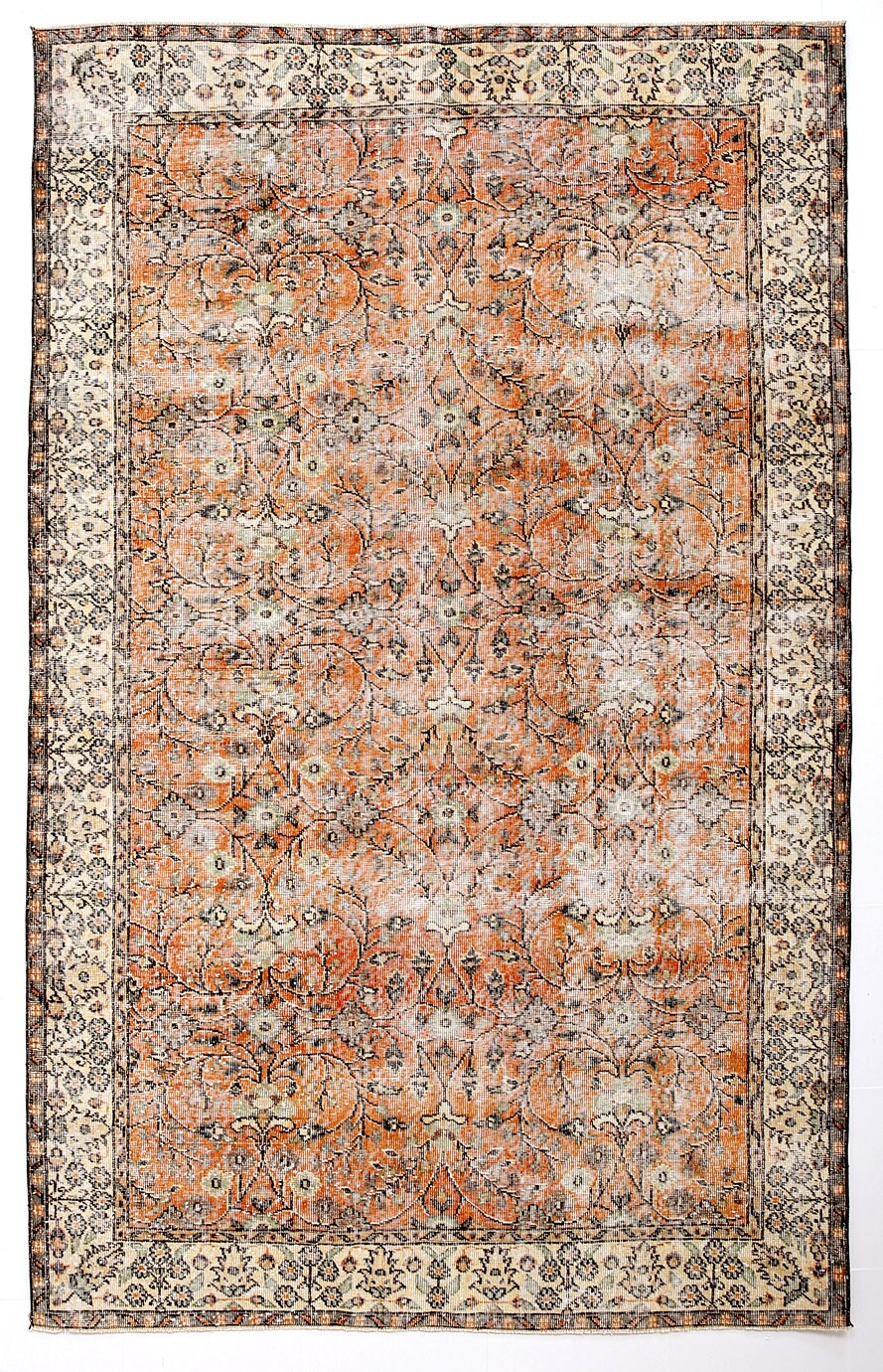 Turkish Vintage Rug  5'12" x 9'3" ft