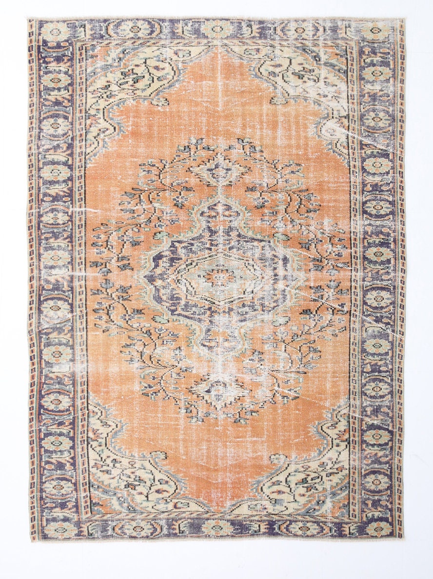 Turkish Vintage Rug 6’3’’ x 8’6’’ ft